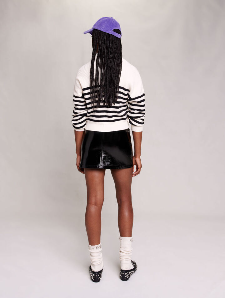 Maglione in maglia a righe