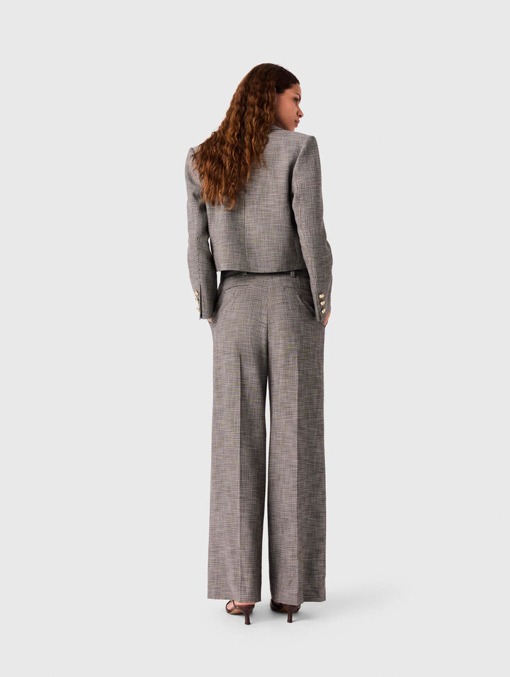 Pantaloni da tailleur a quadri
