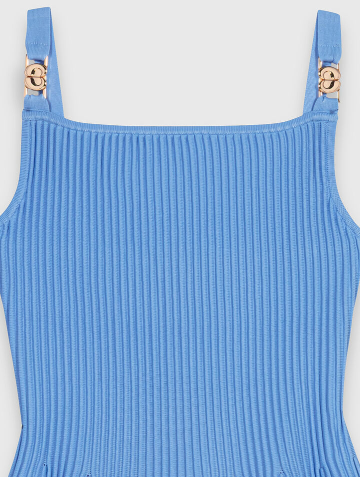 Abito corto in maglia