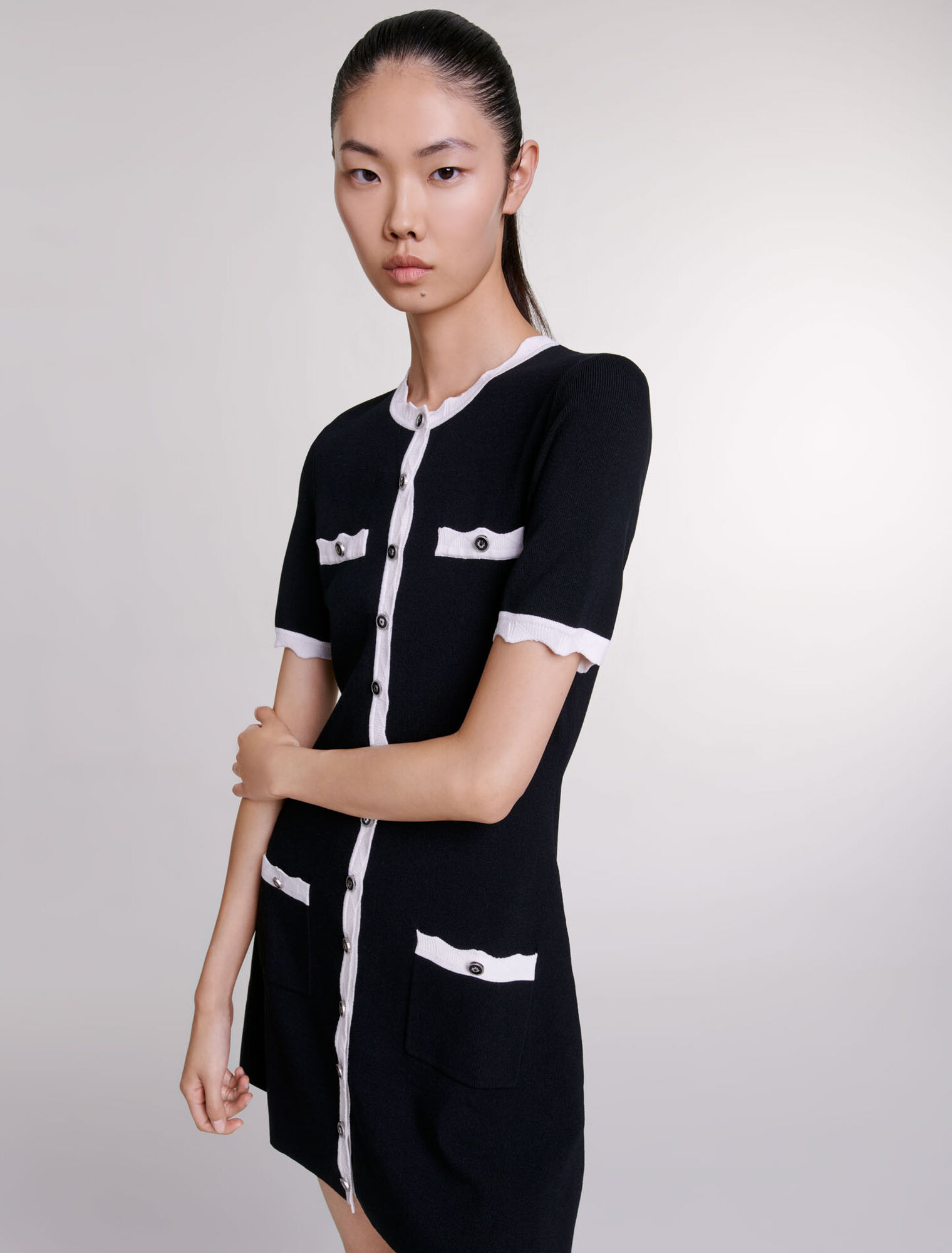 Abito corto in maglia