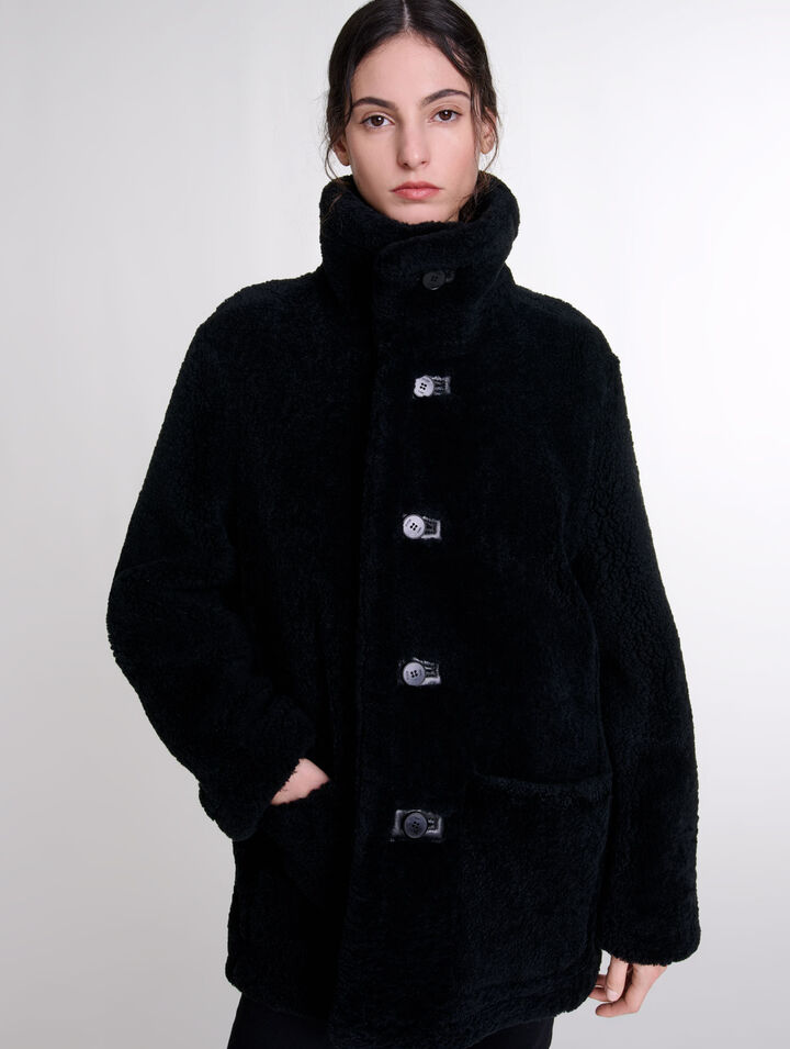 Cappotto in pelle reversibile