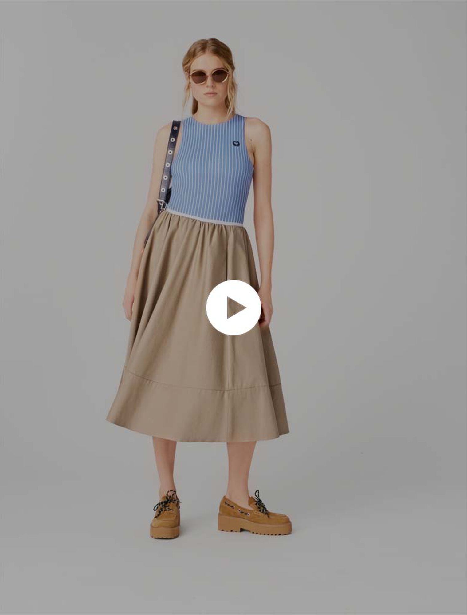 Gonna midi in cotone