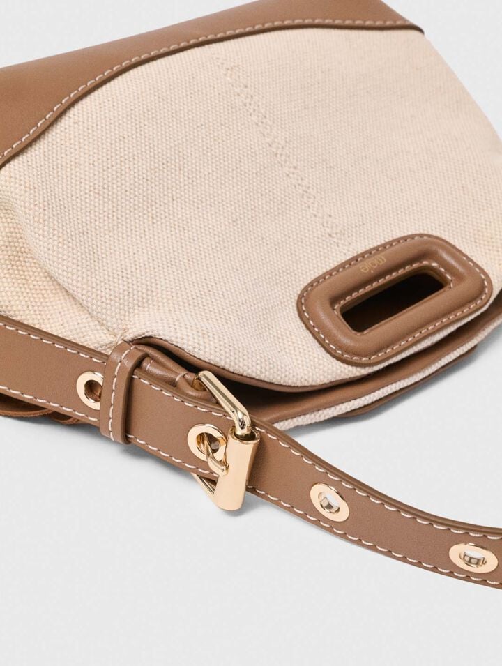 Borsa Miss M mini in tela e pelle