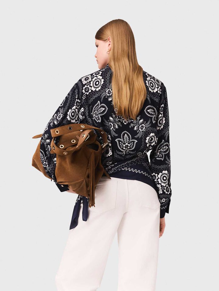 Camicia fluida con stampa