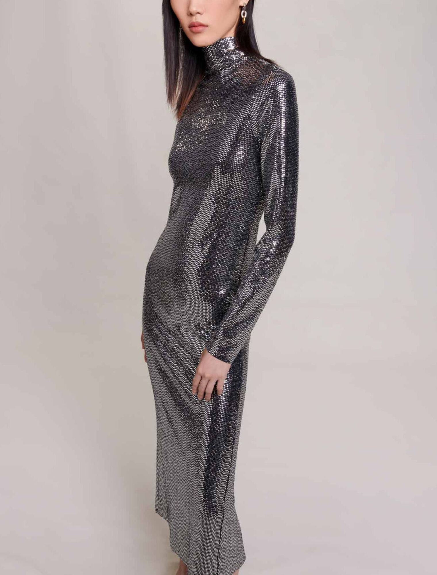 Abito lungo glitter