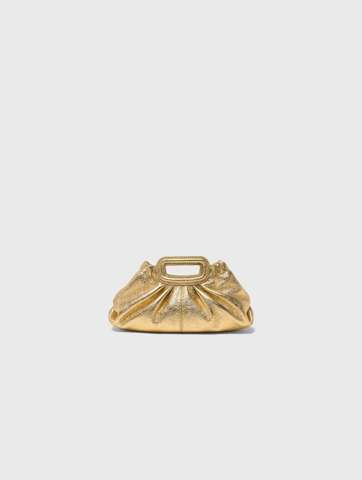 Milpli mini Clutch pelle metallica