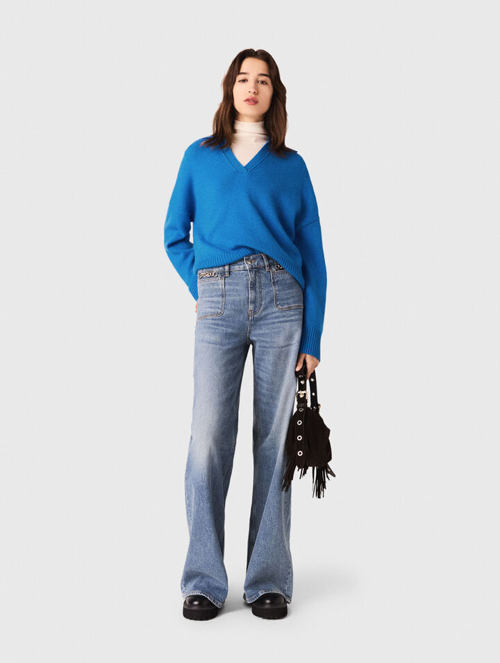 Cardigan con colletto polo aperto
