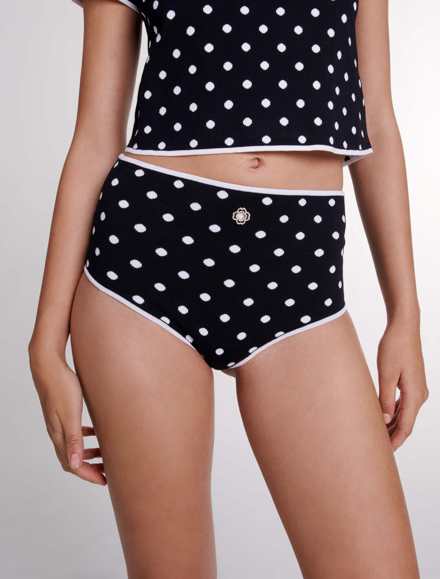 Culotte in maglia jacquard 