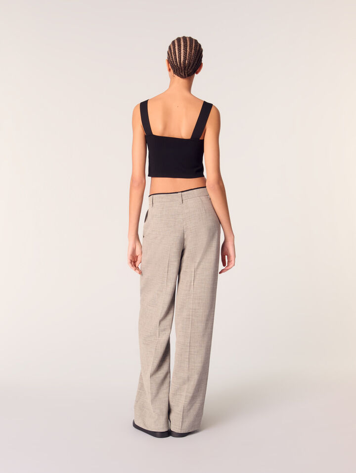 Pantaloni da tailleur gamba dritta