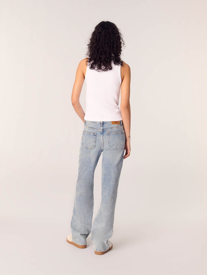Jeans con lustrini