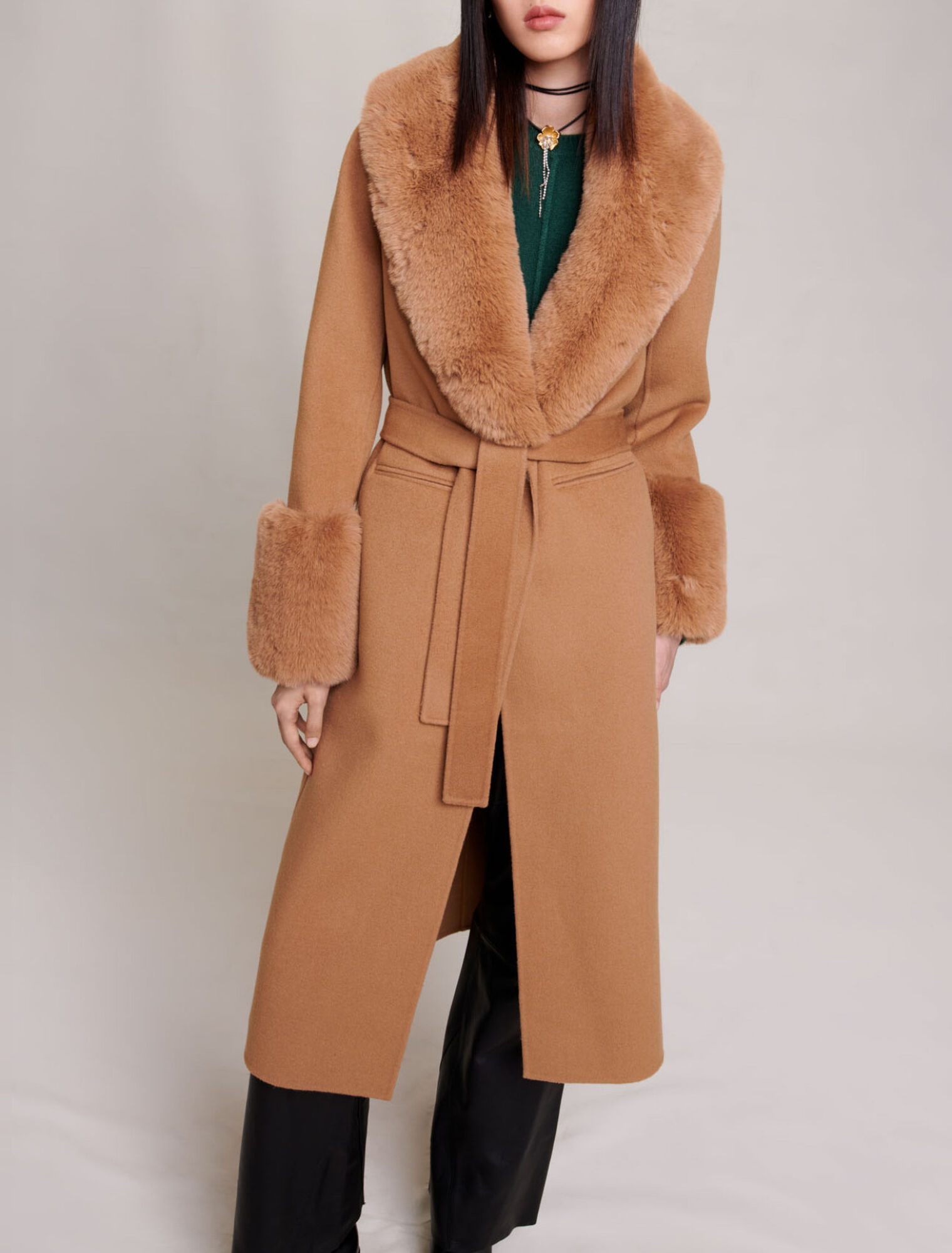 Cappotto lungo in lana