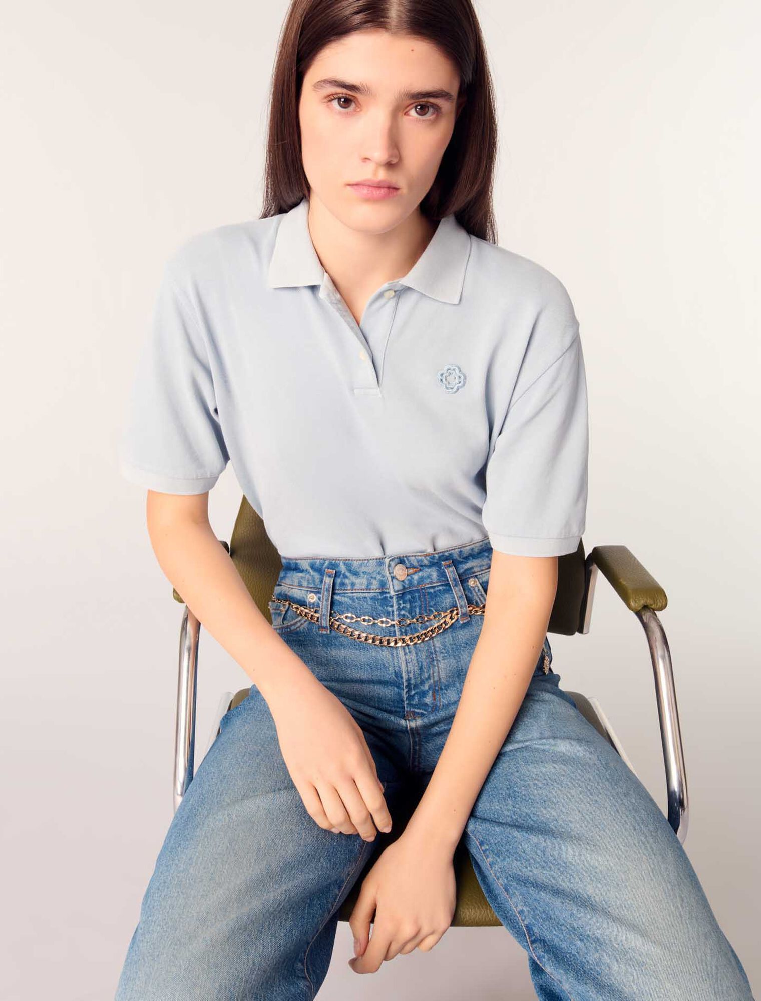 Jeans e cintura a maglie