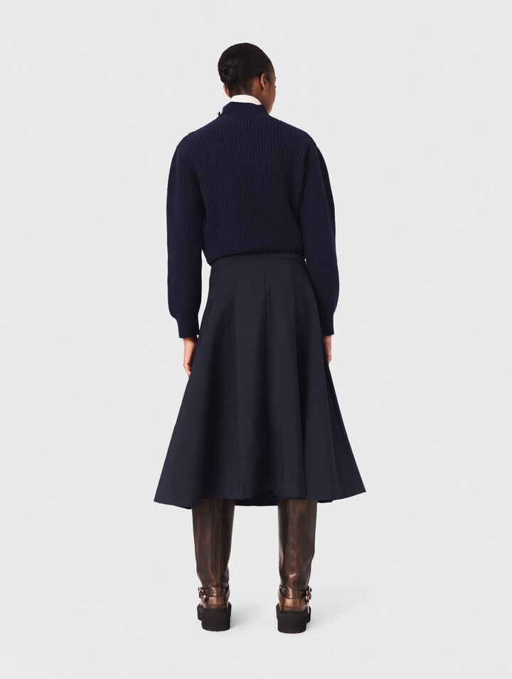 Maglione in lana a collo alto