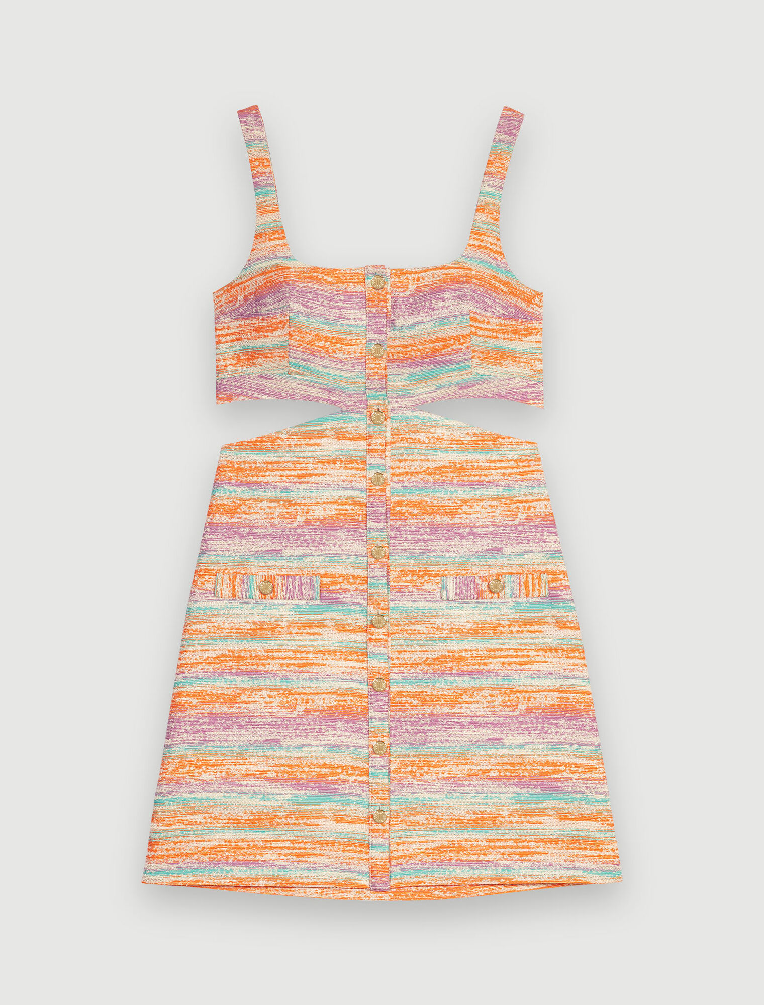 Abito corto cut-out