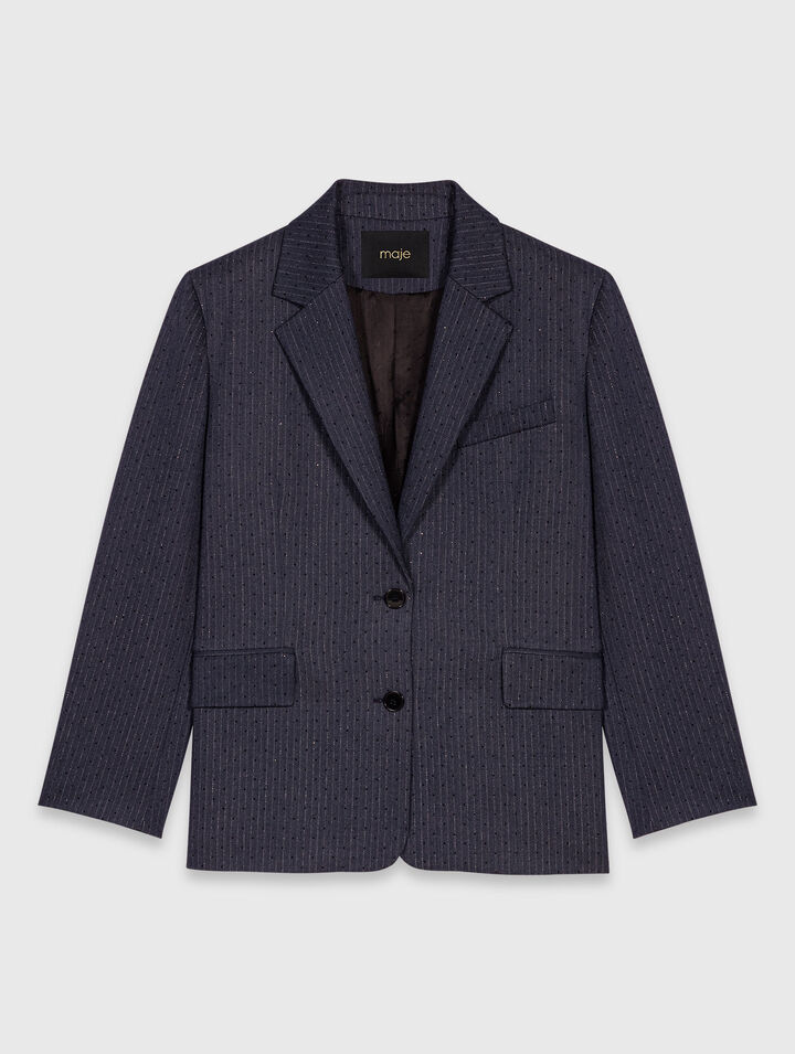 Giacca da tailleur con strass