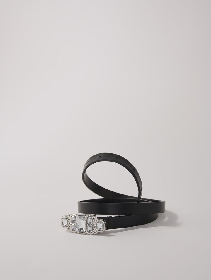 Cintura sottile con strass
