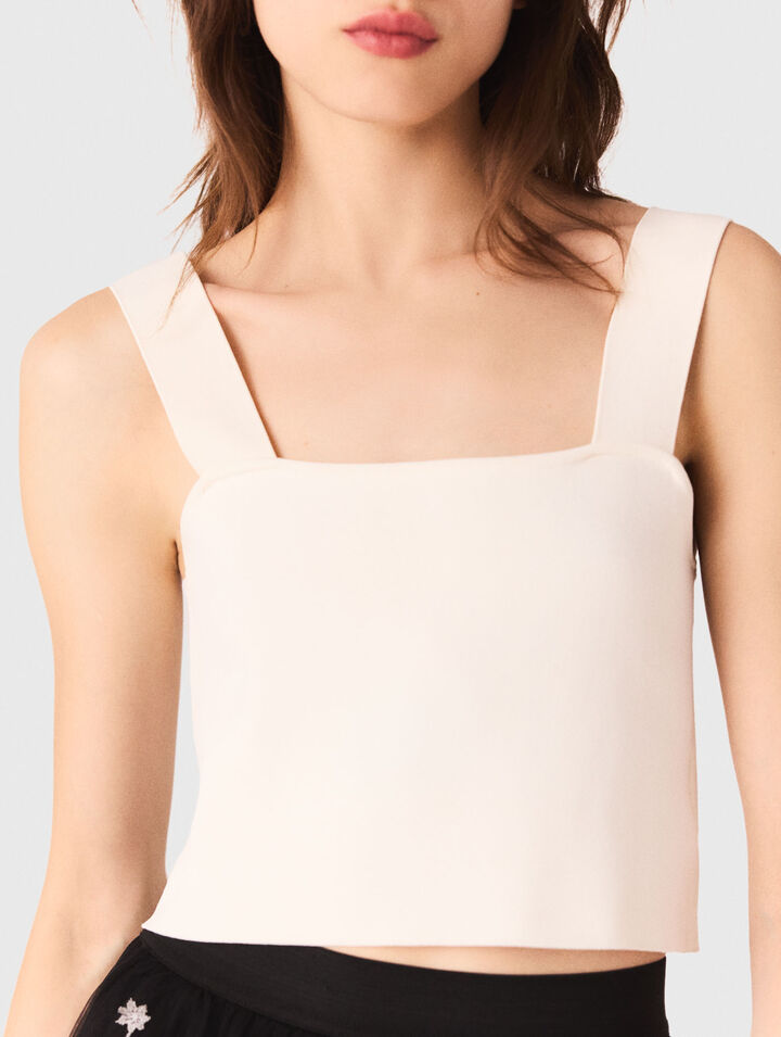 Crop top in maglia
