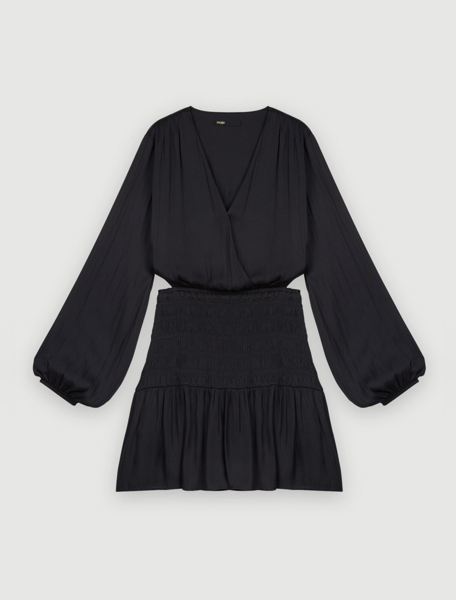 Abito in raso smocked
