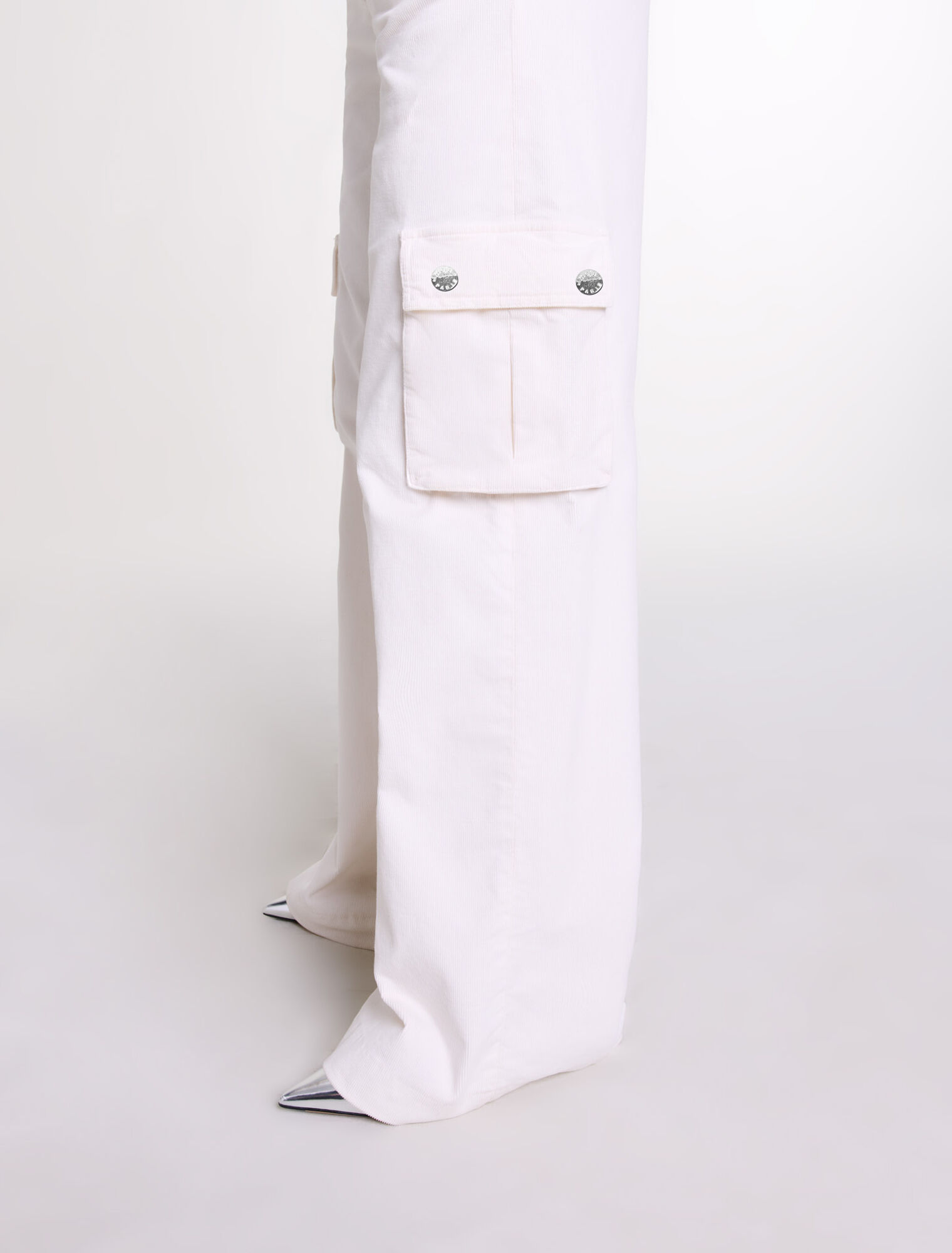 Pantaloni cargo in velluto
