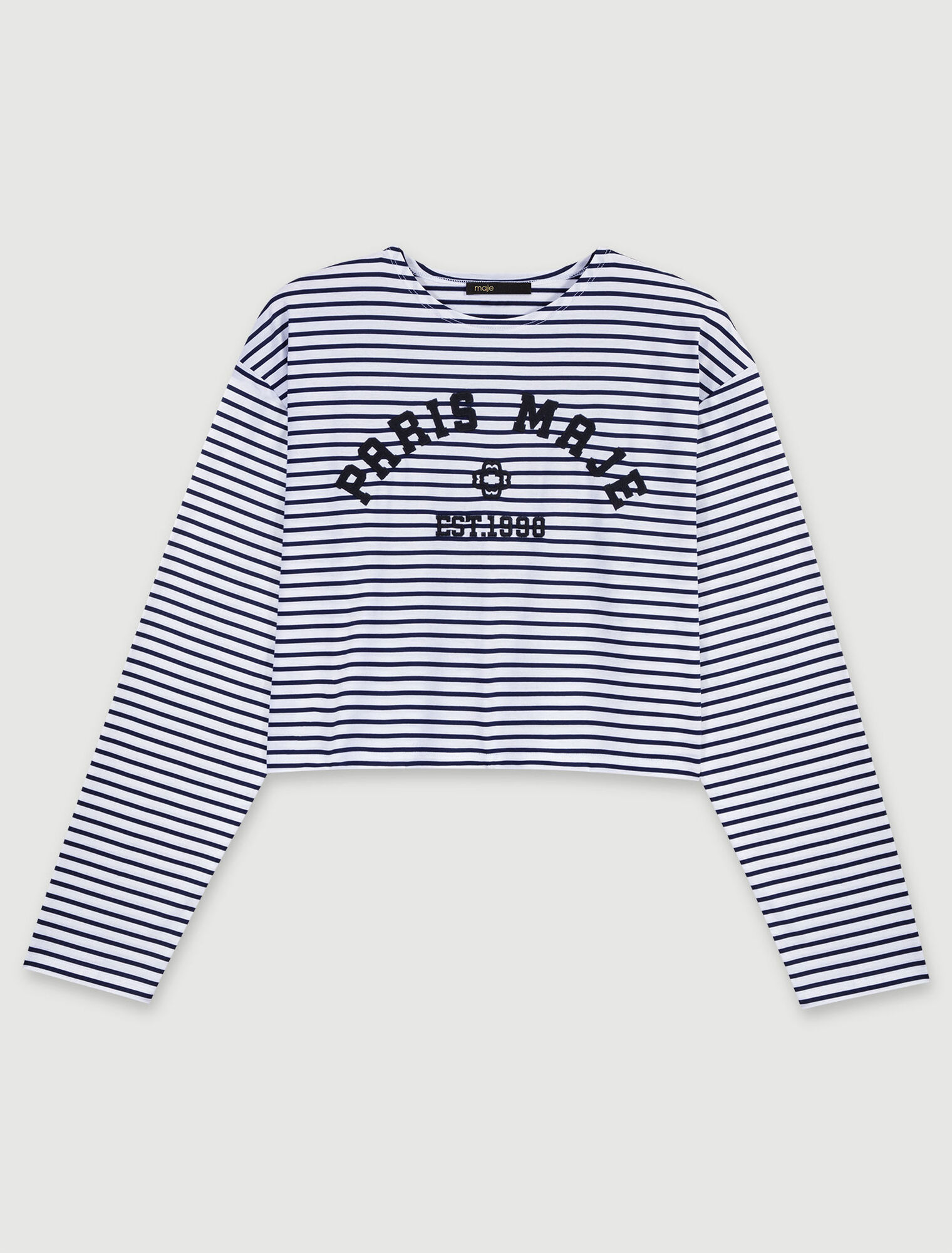 T-shirt corta a maniche lunghe