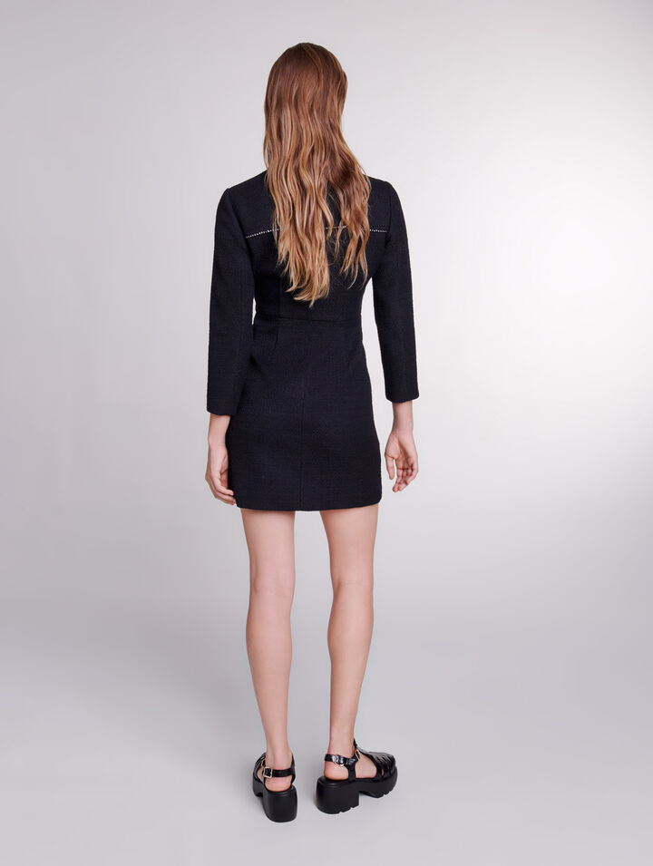 Abito corto in tweed