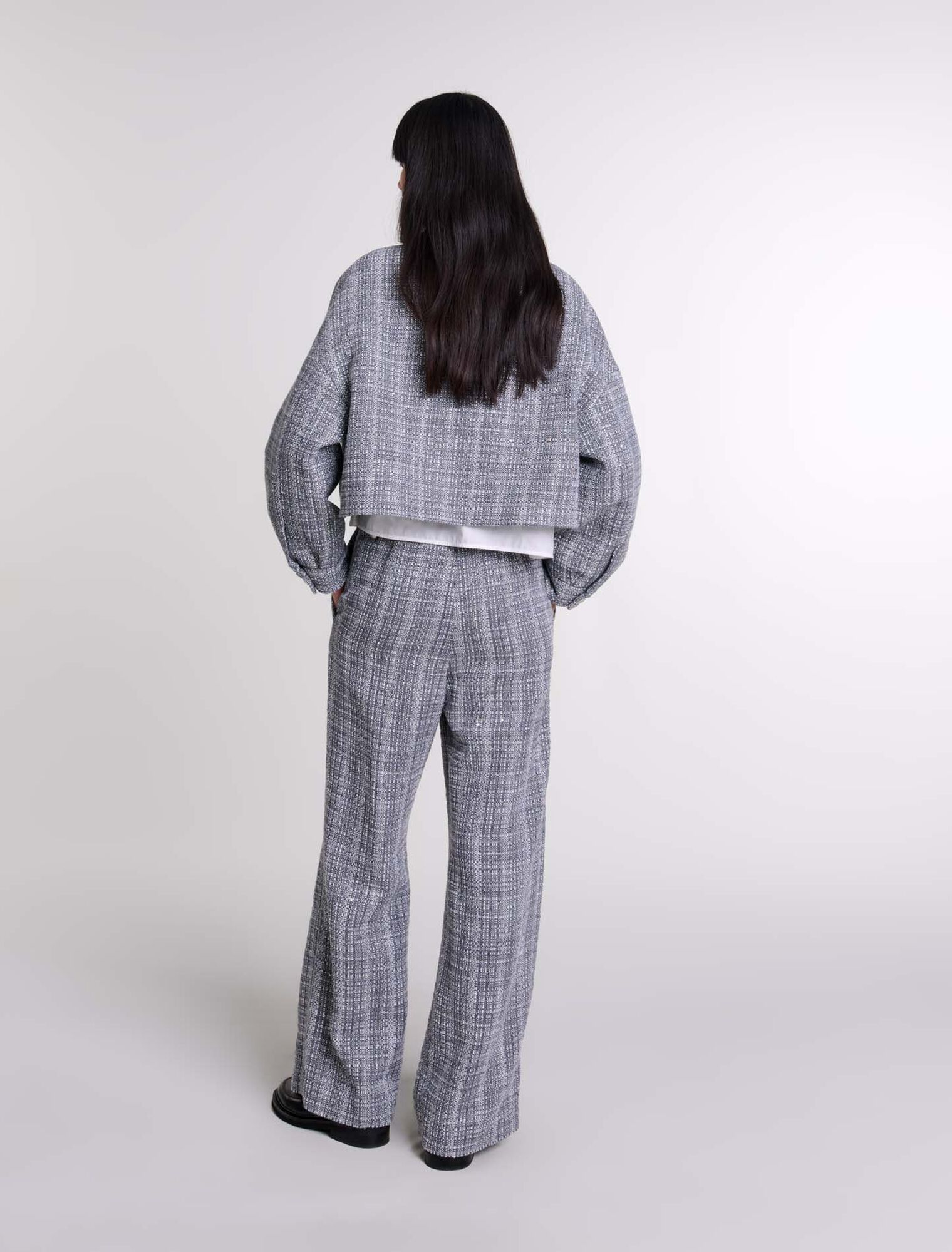 Giubbotto corto in tweed