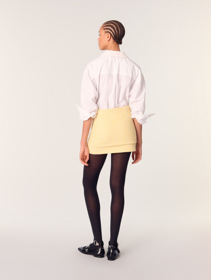 Minigonna in tweed