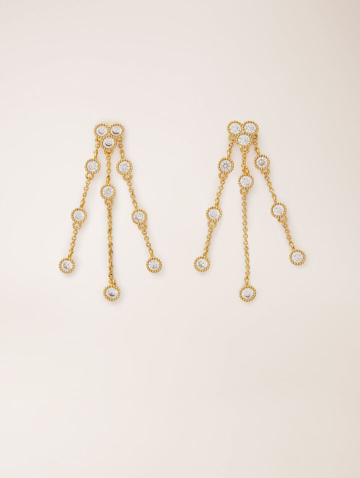 Orecchini in ottone riciclato dorato