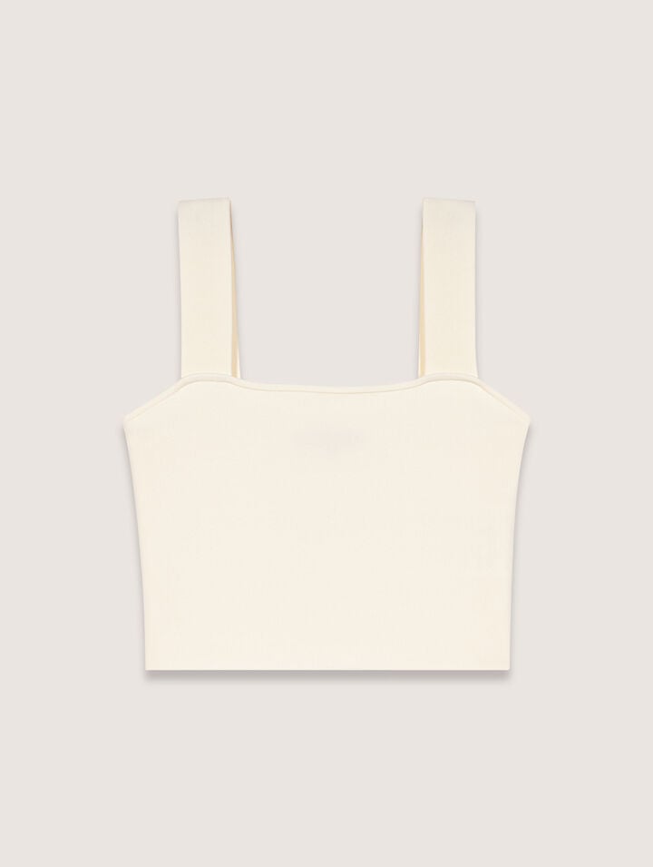 Crop top in maglia