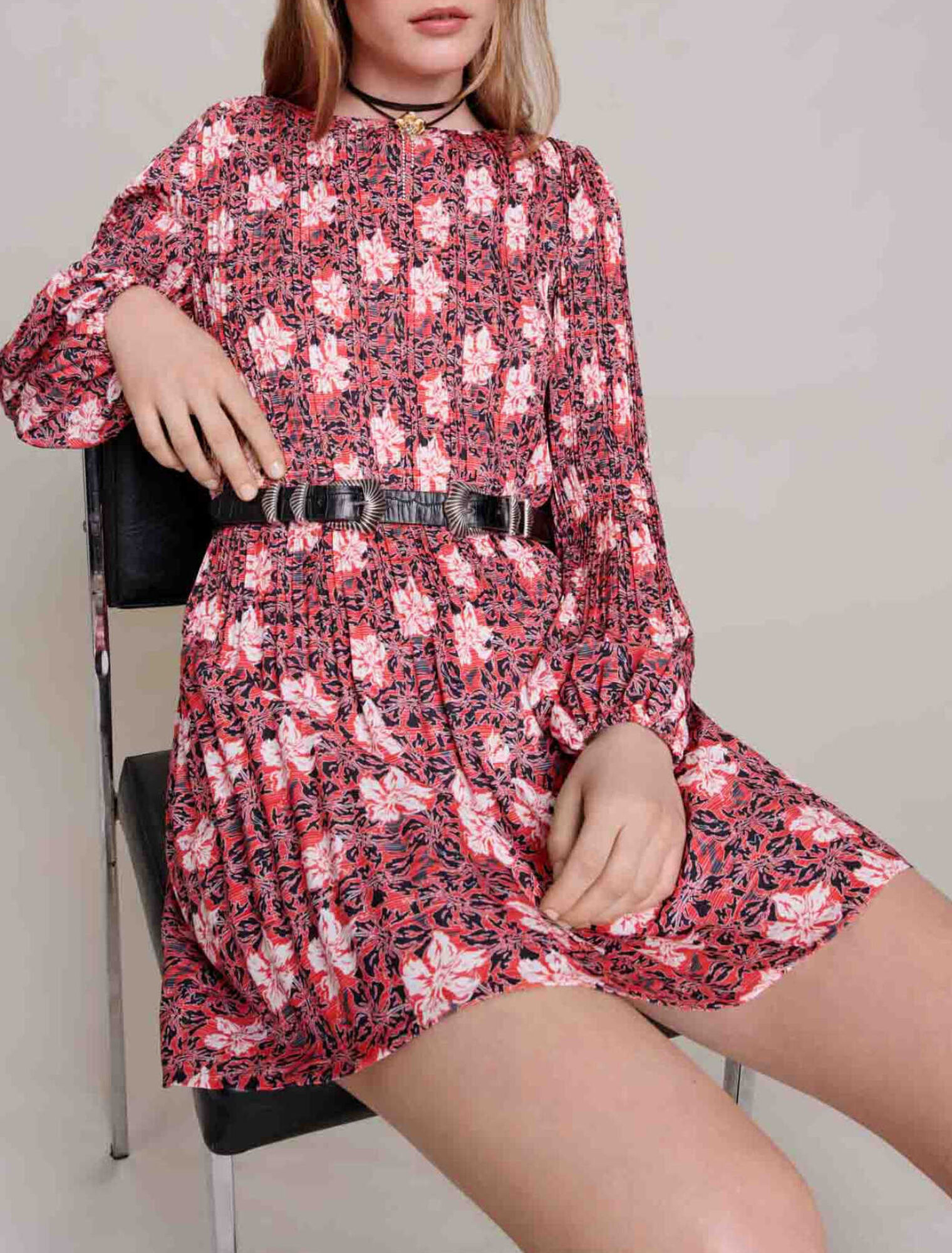 Abito corto floreale