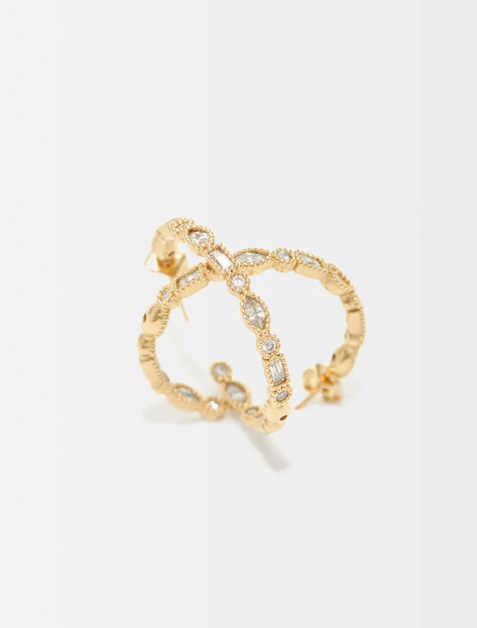 Orecchini creoli con strass