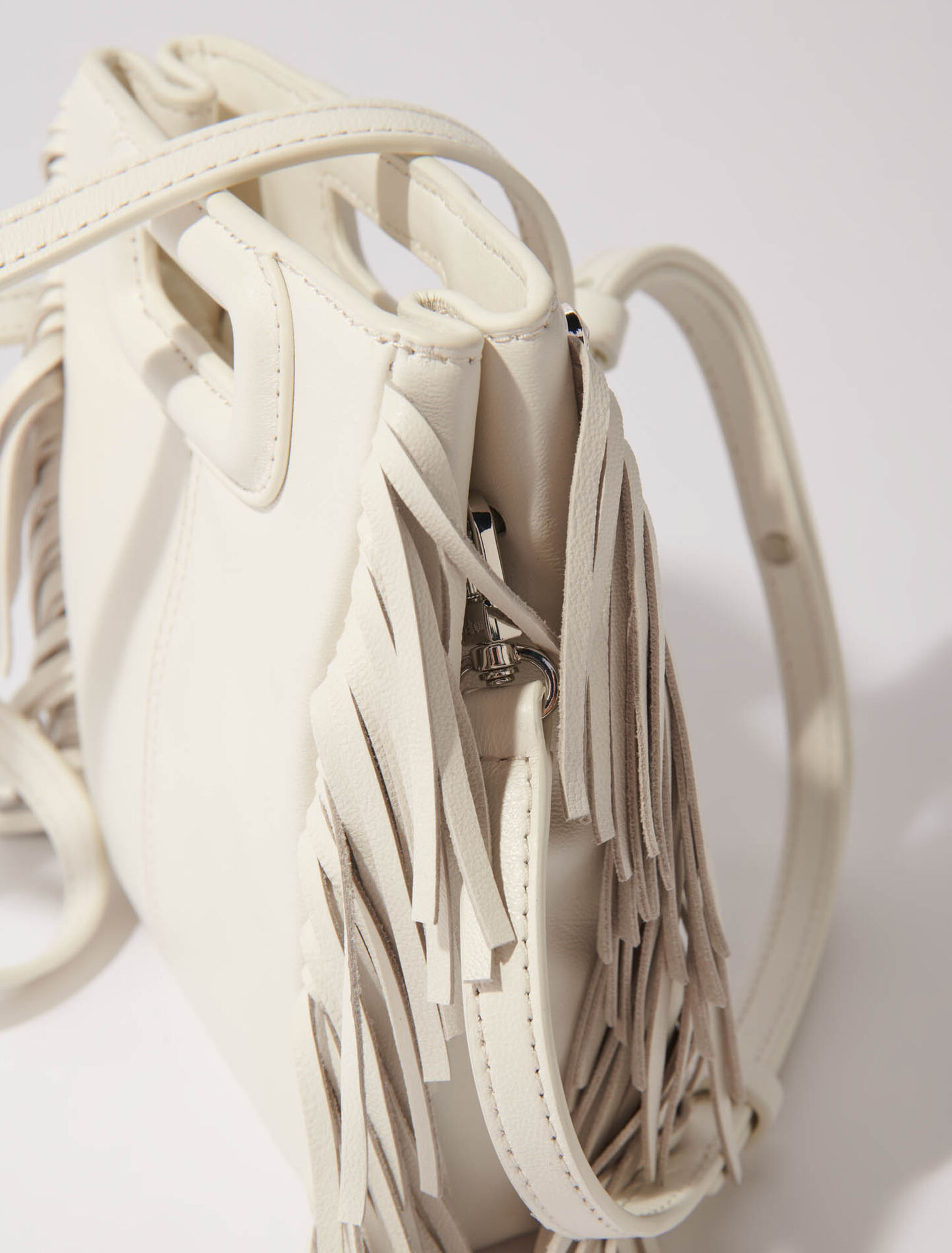 Borsa mini M in pelle con strass