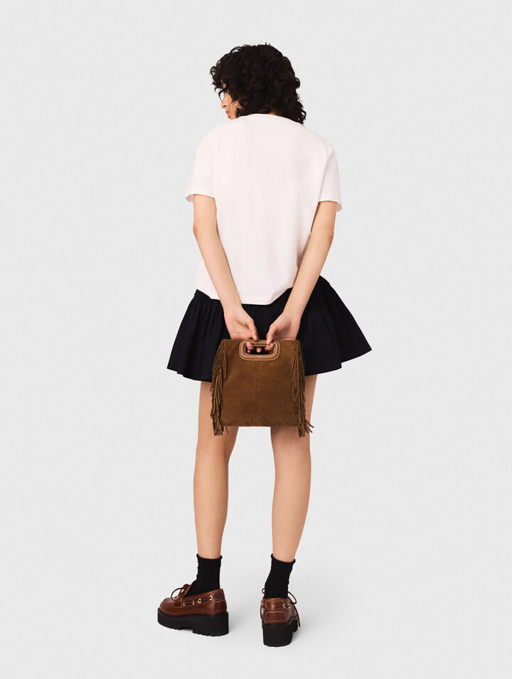 T-shirt con logo Paris ricamato