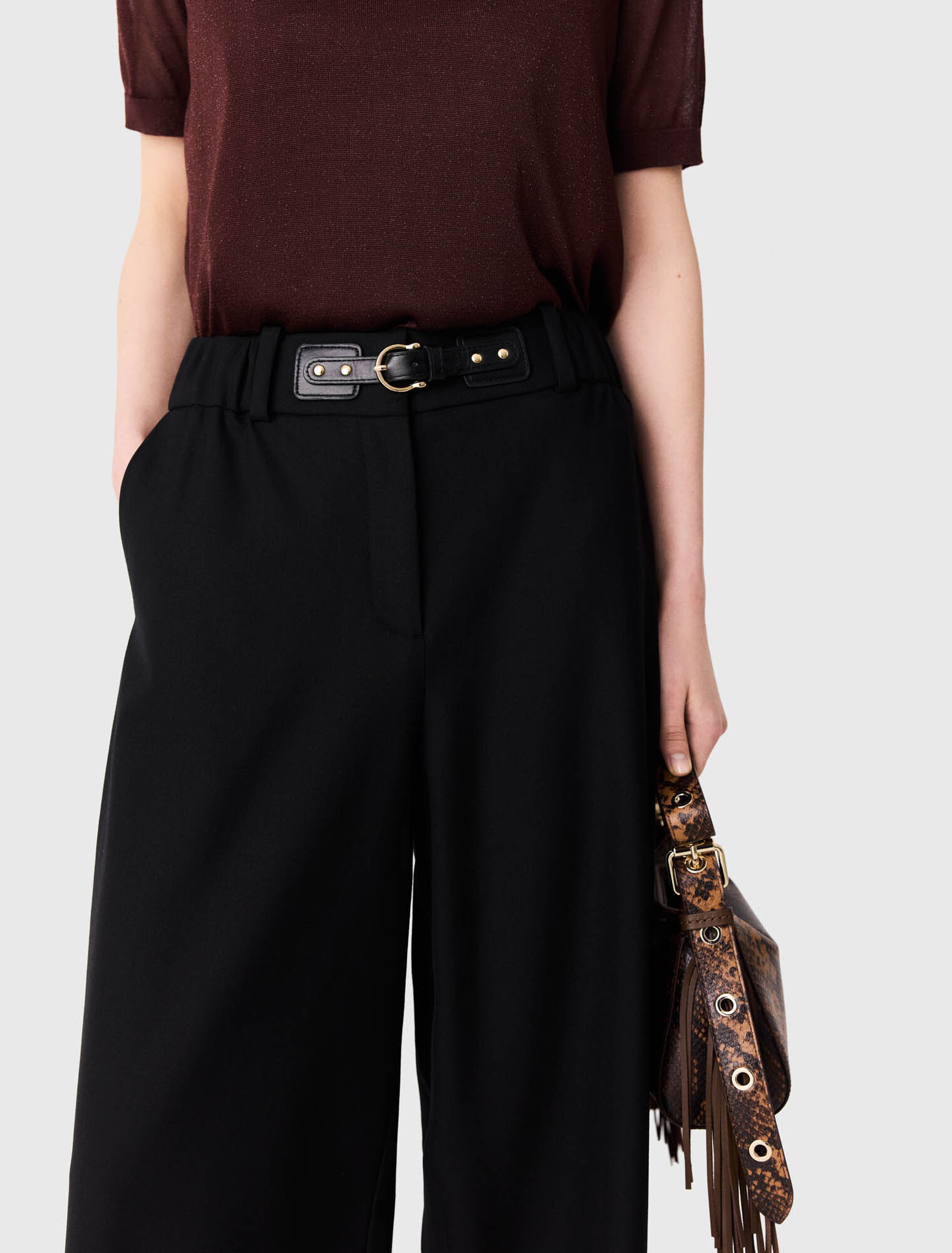 Pantaloni da tailleur a gamba larga