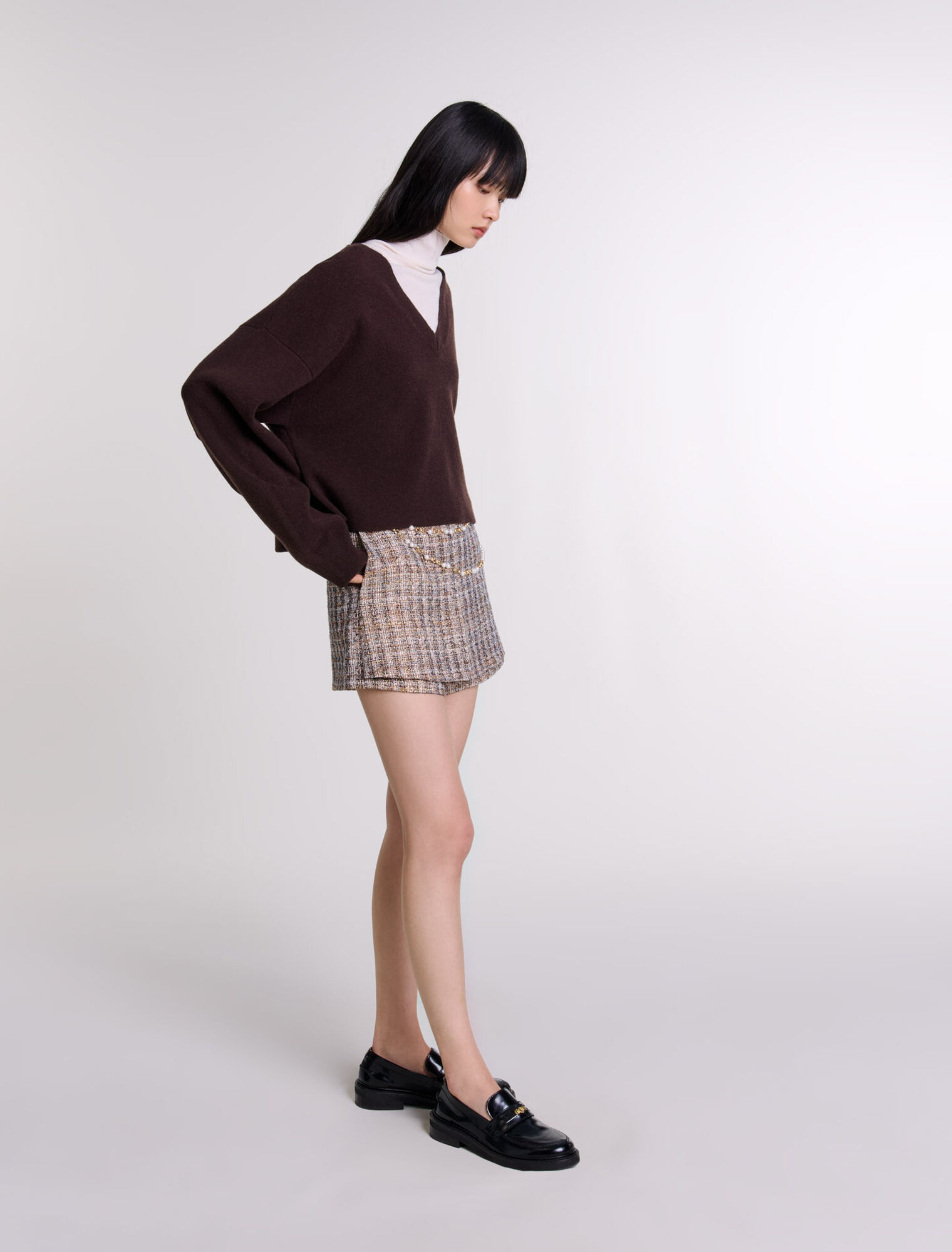 Pullover scollo a V