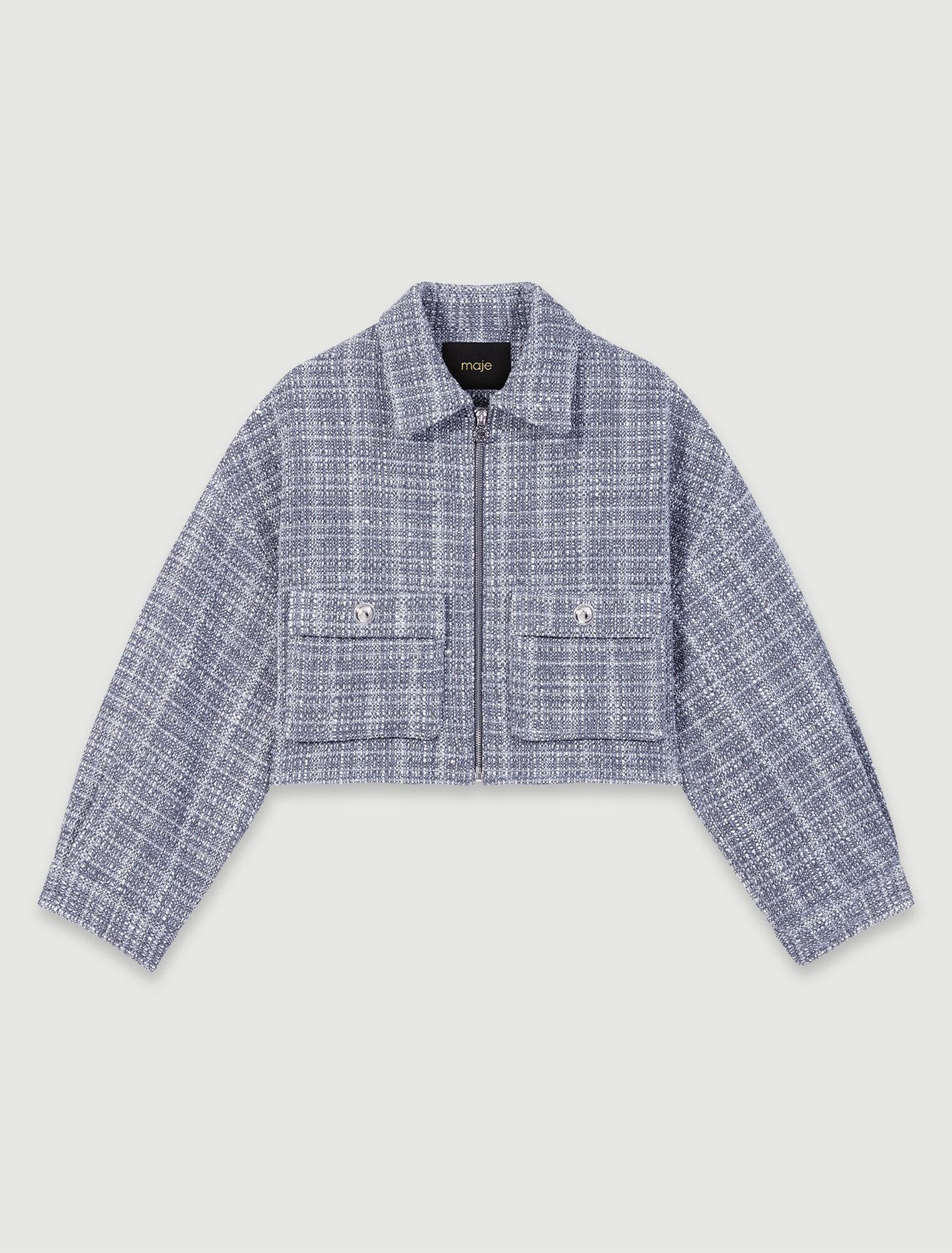 Giubbotto corto in tweed