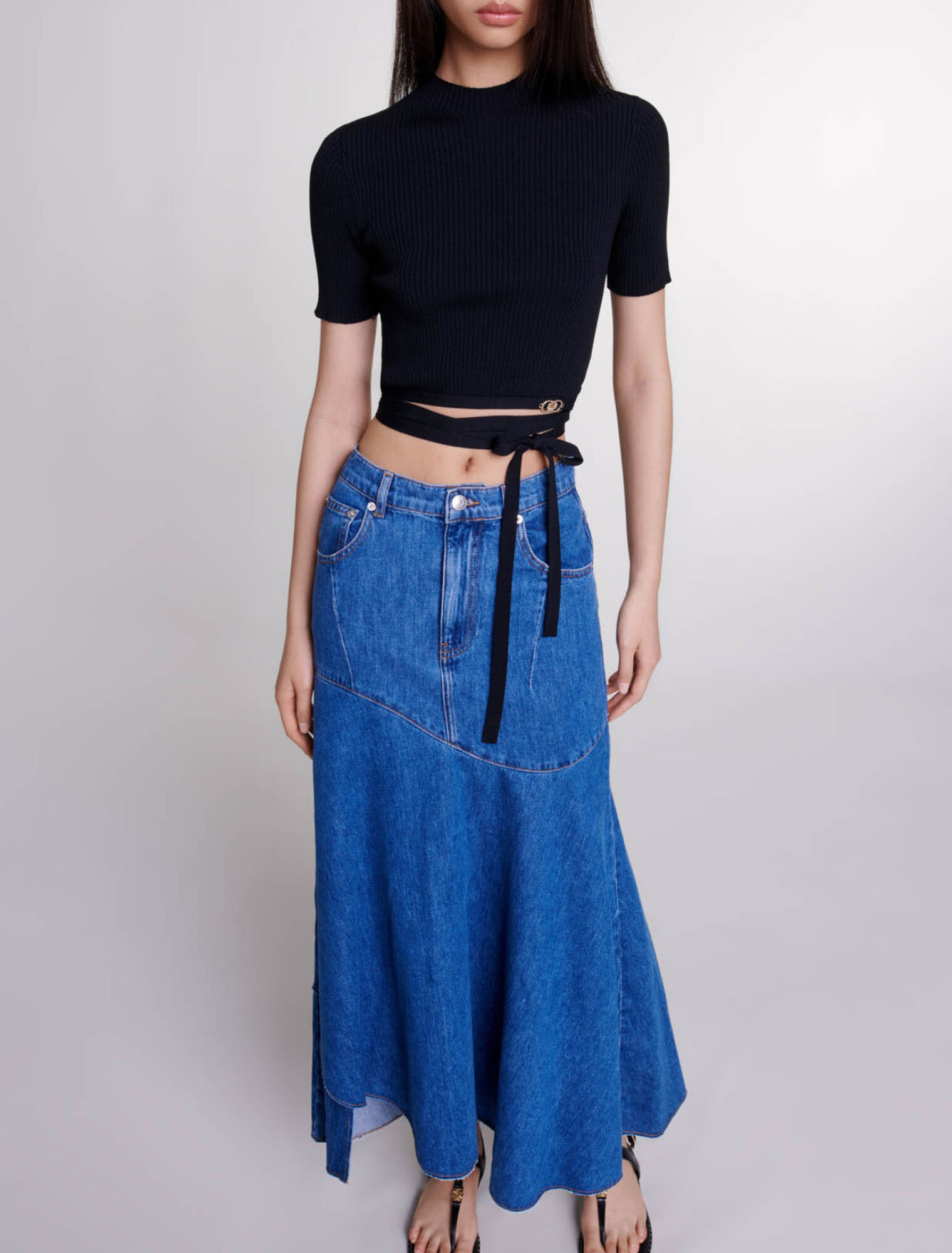 Crop top incrociato