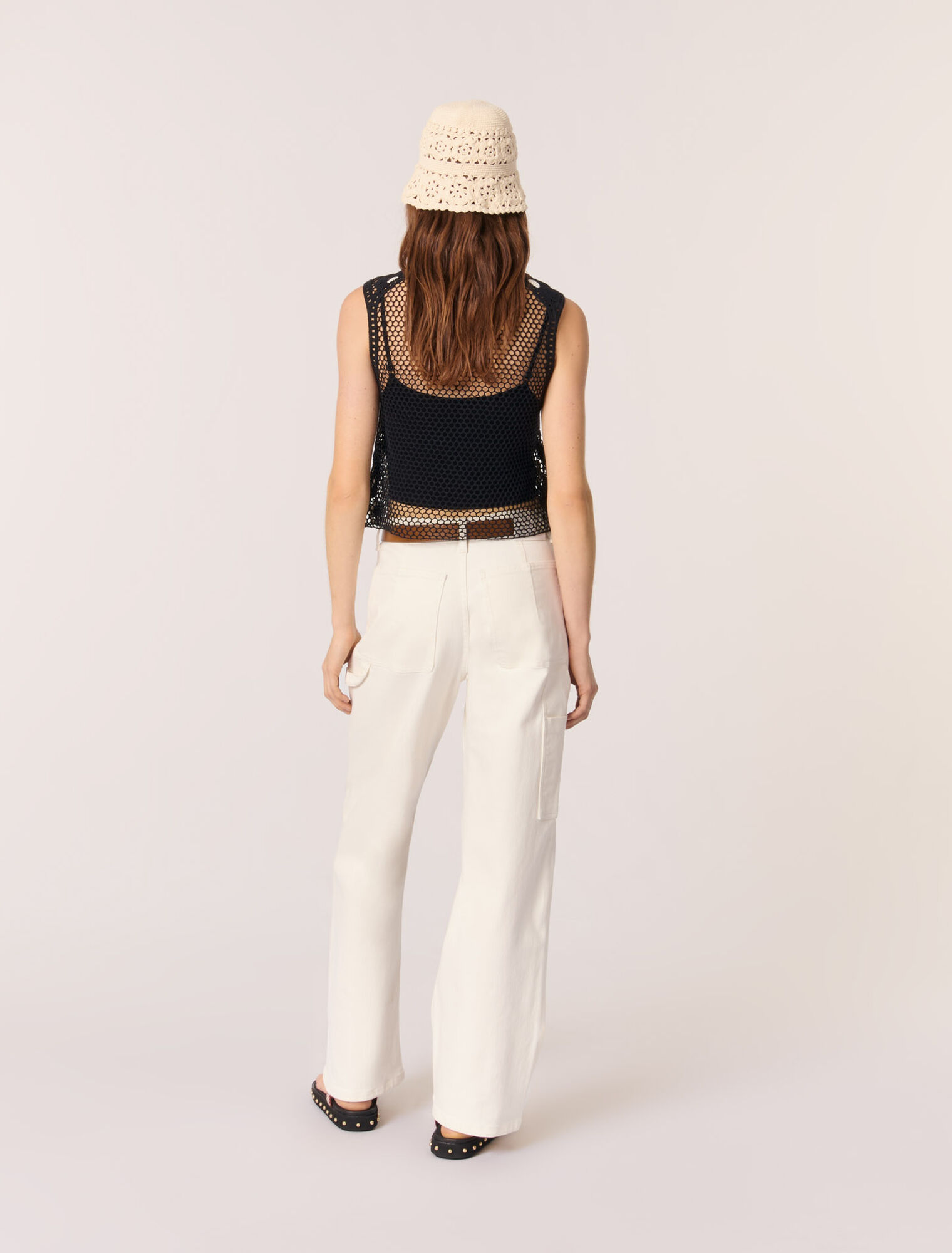 Top in crochet floreale