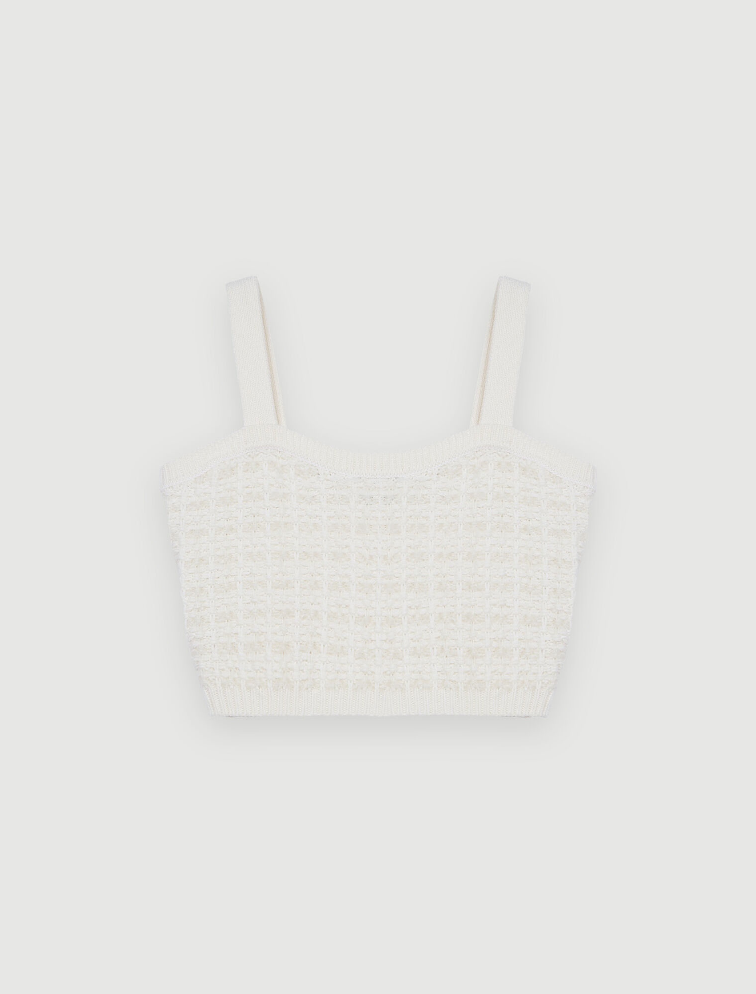Reggiseno a rete in stile tweed