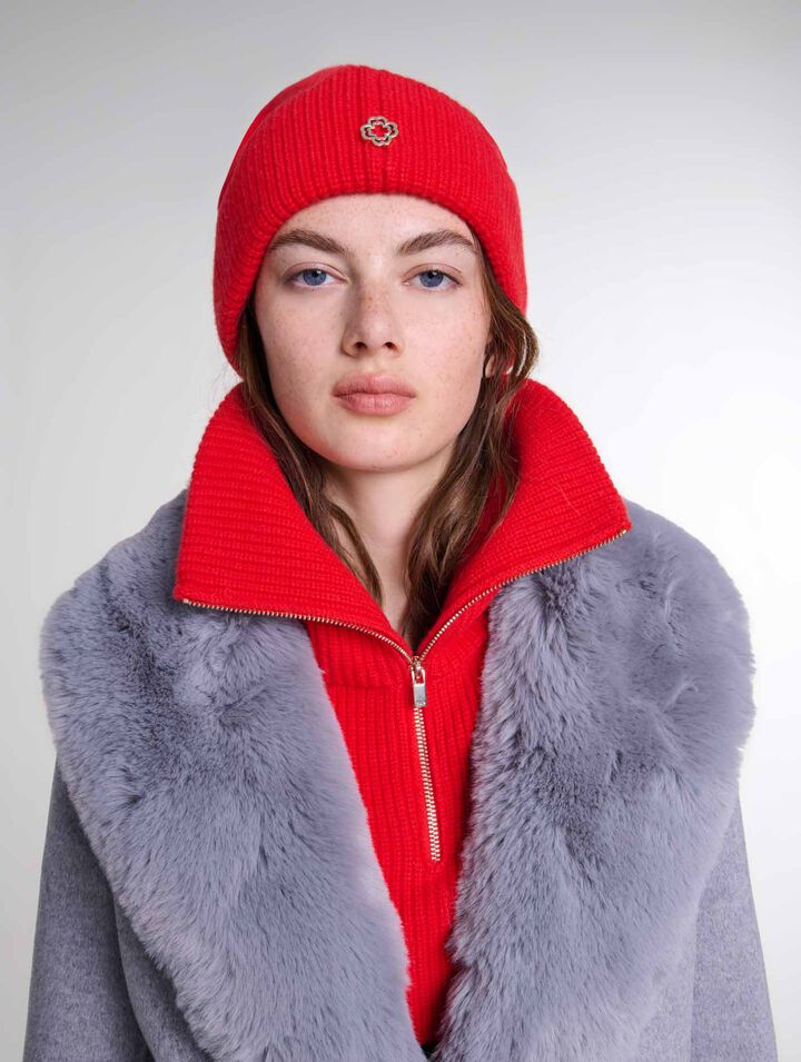 Berretto in lana e cashmere