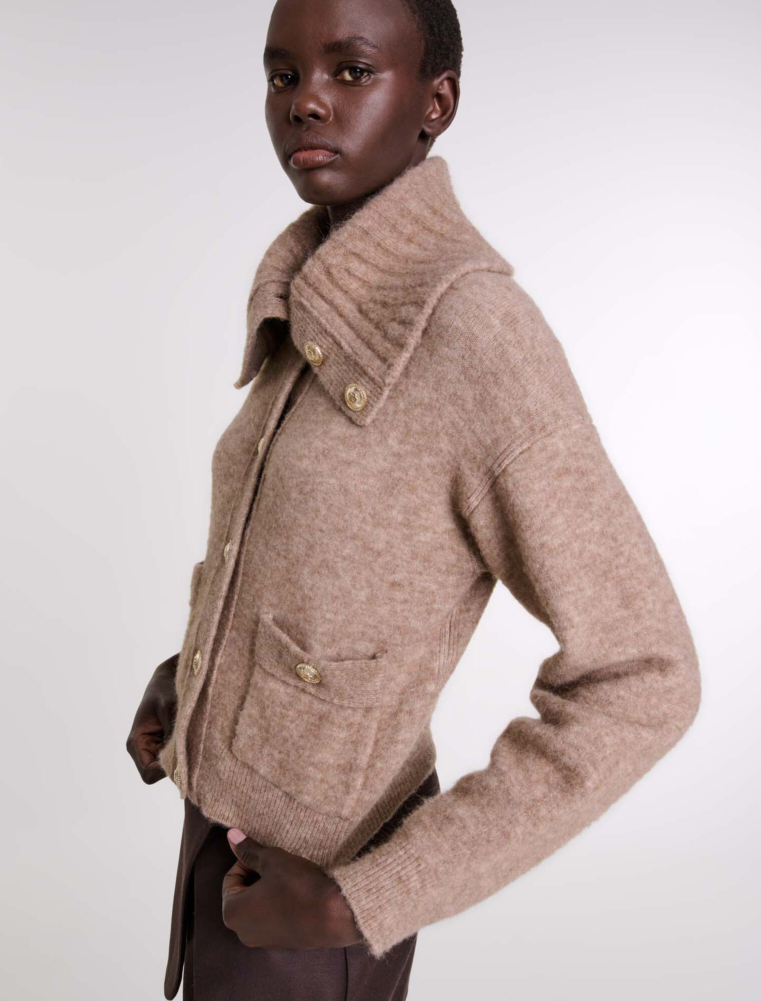 Cardigan in misto lana