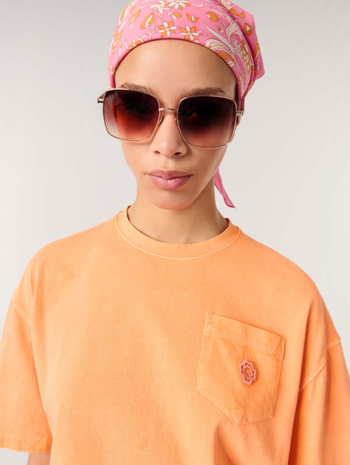 T-shirt con logo bijou