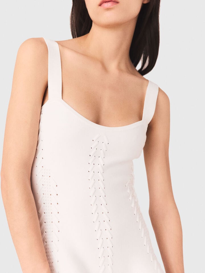 Abito skater lungo in maglia