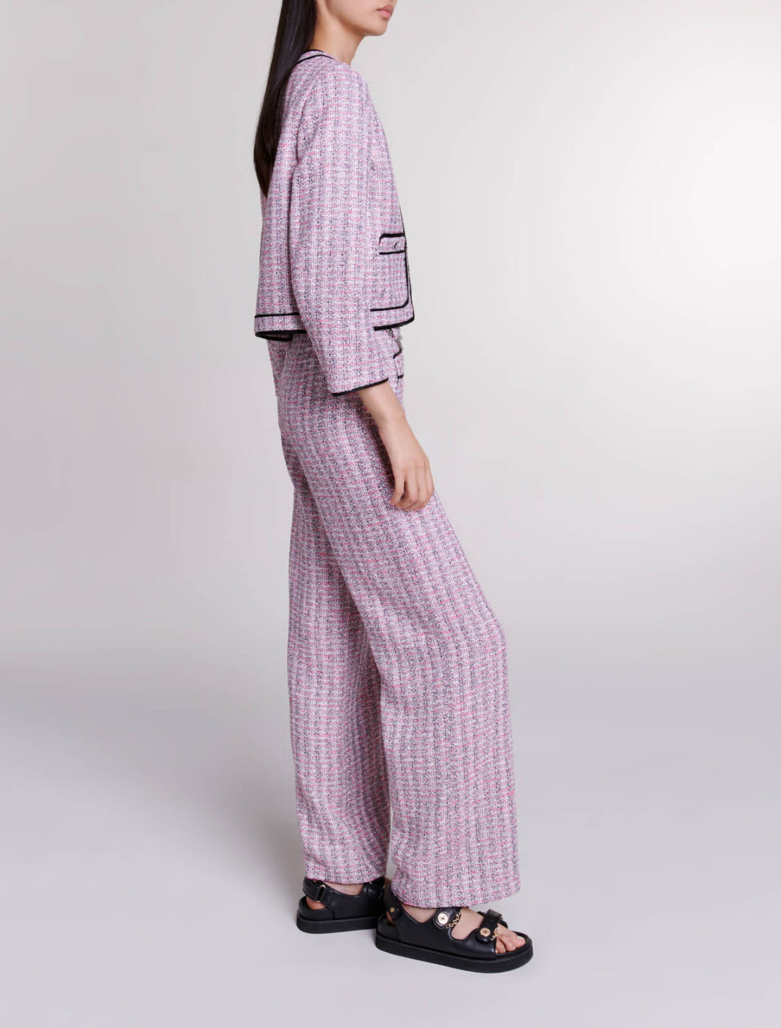 Giacca corta in tweed