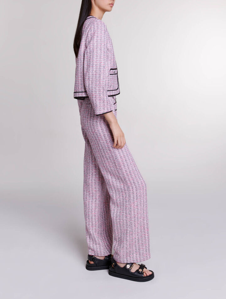 Giacca corta in tweed