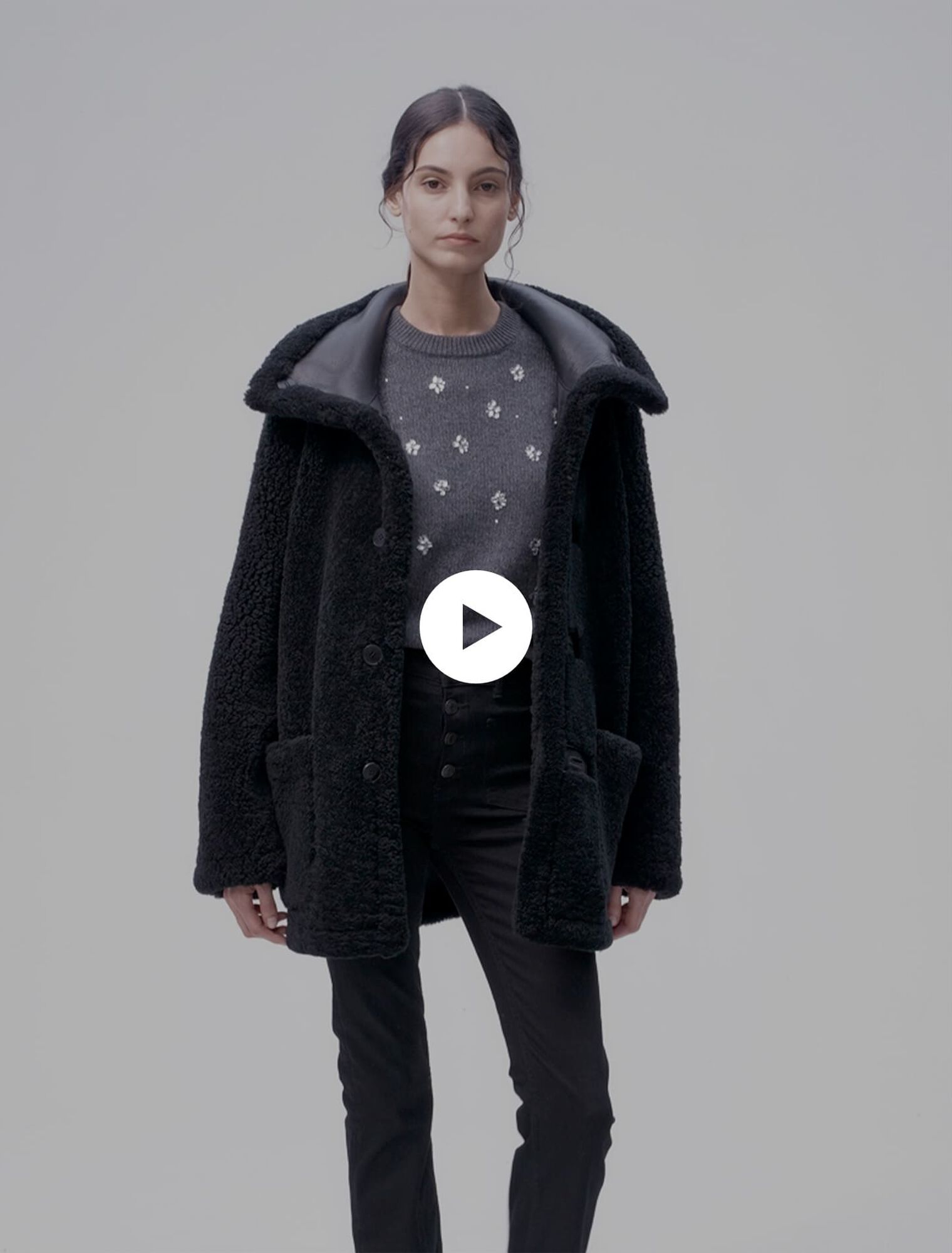 Cappotto in pelle reversibile