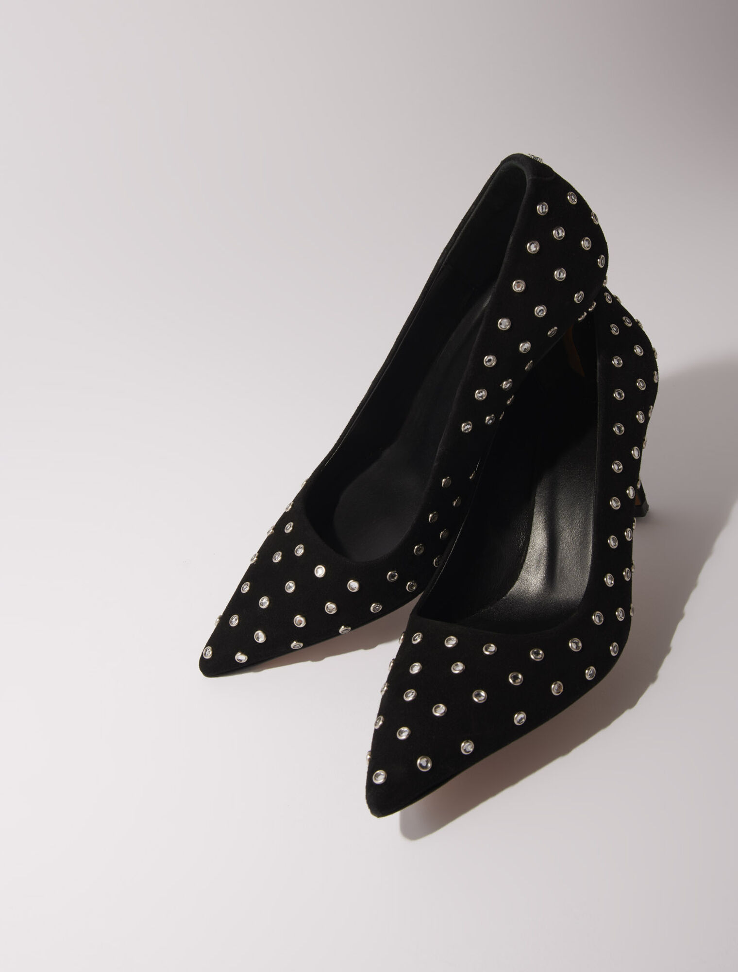 Décolleté a punta in strass