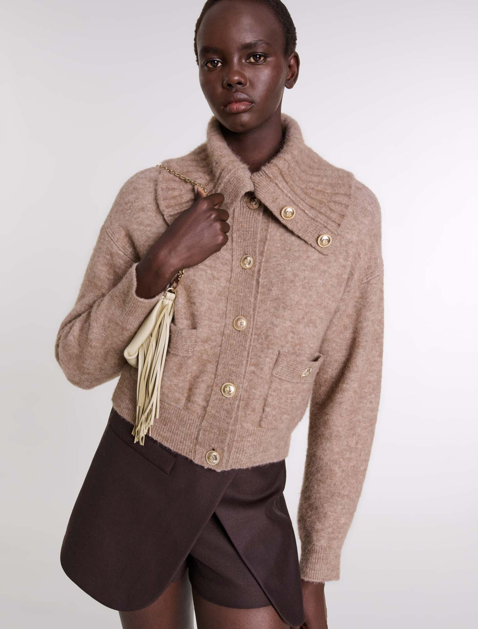 Cardigan in misto lana