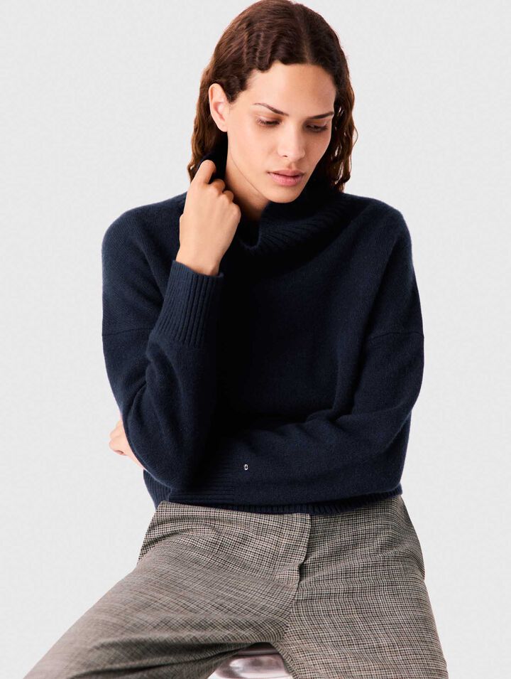 Maglione in cachemire a collo alto