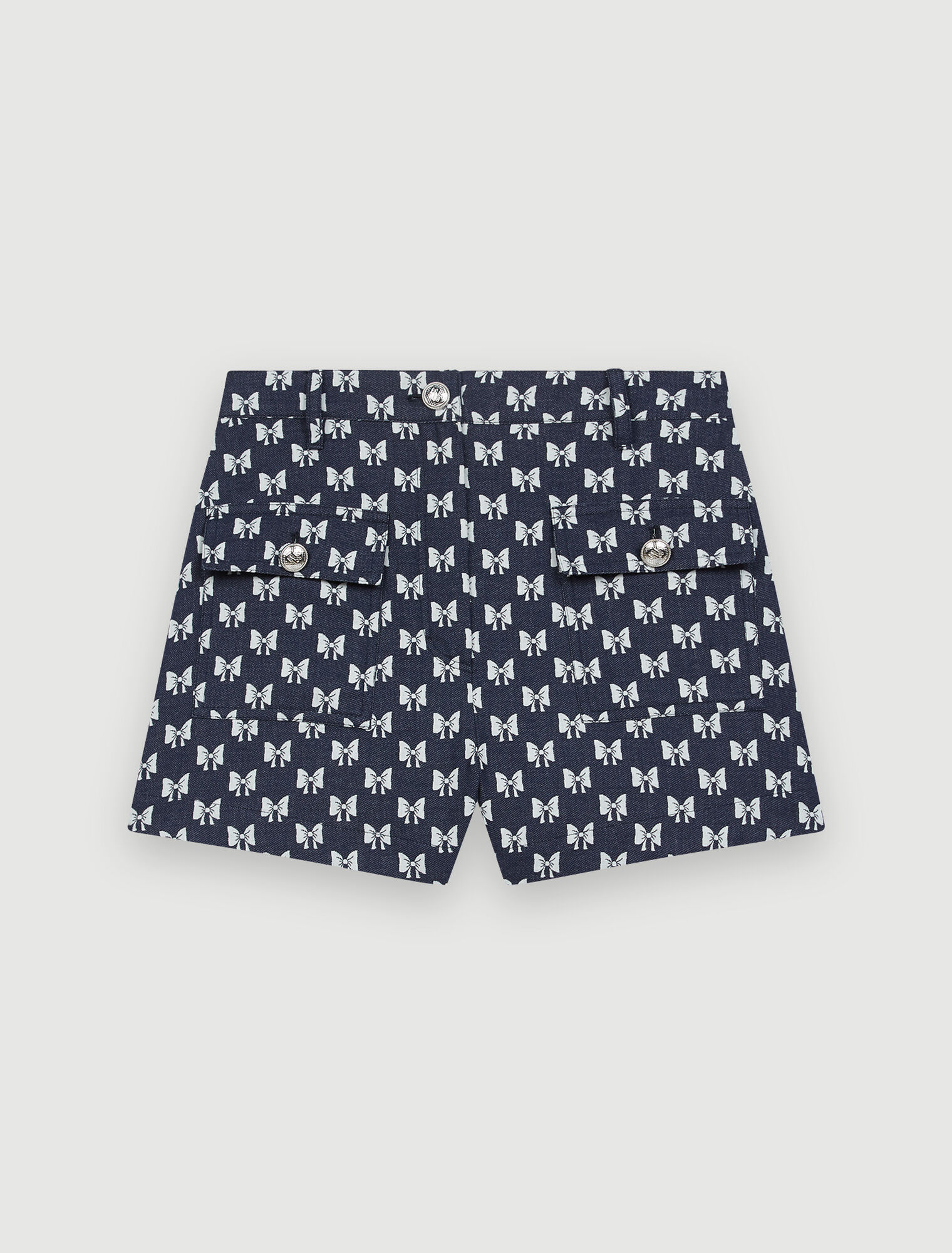 Pantaloncini con nodo jacquard
